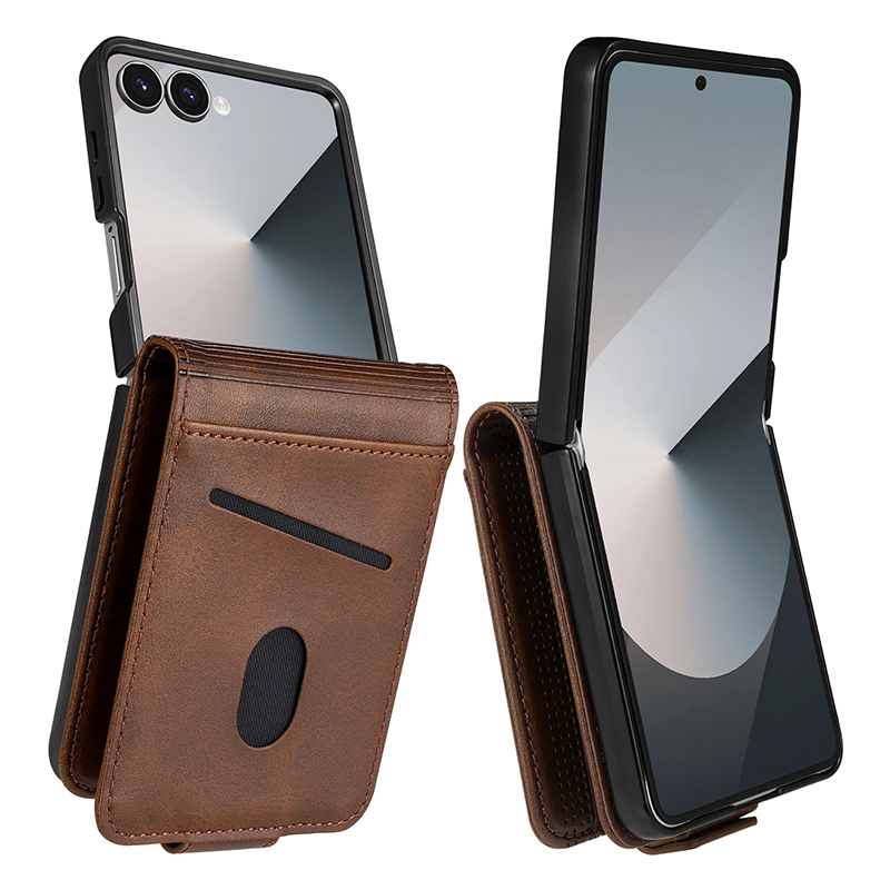 Funda de cuero con ranuras par - Leather Wallet Card Holder Phone Cover reseña y precio