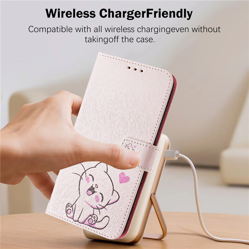 Funda de Cuero Tipo Libro para - Leather Wallet Card Holder Phone Cover reseña y precio