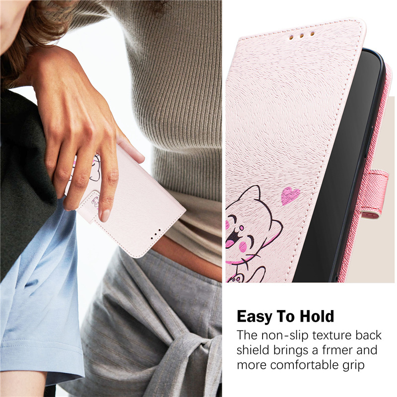 Funda de Cuero Tipo Libro para - Leather Wallet Card Holder Phone Cover reseña y precio