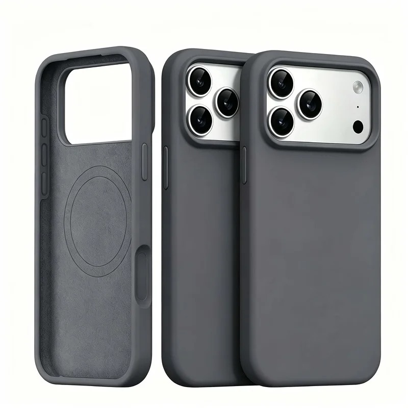 Funda de silicona líquida con  - Liquid Silicone Magnetic Phone Case reseña y precio