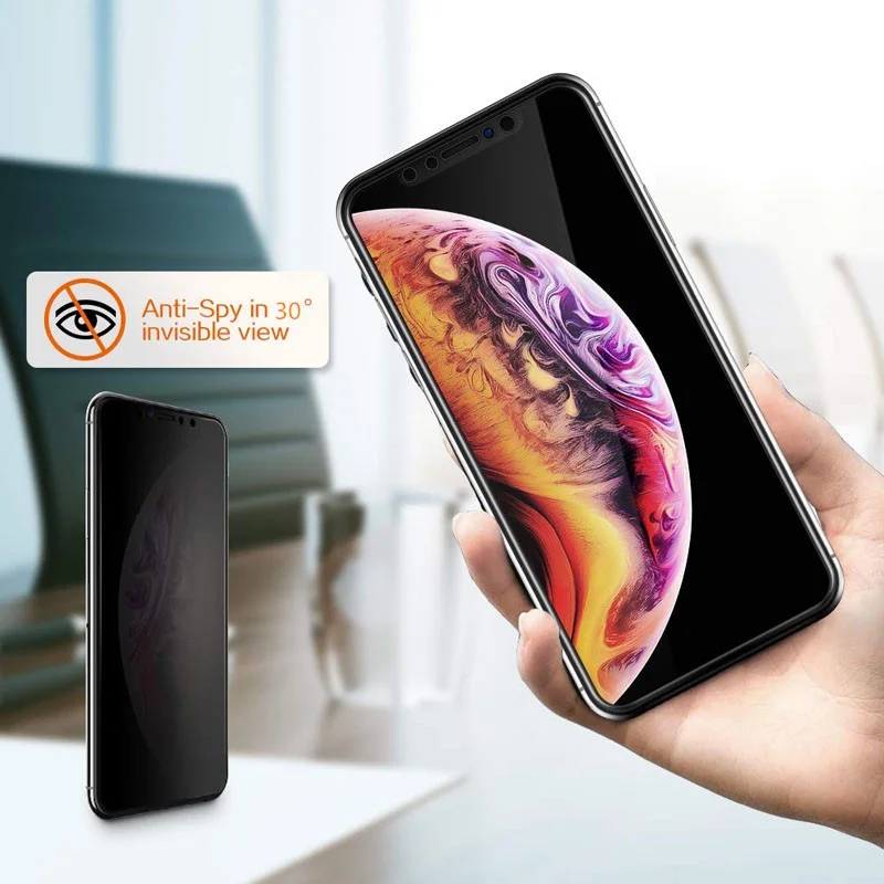 Funda antiespía para vivo y55s - Anti Spy Privacy Glass Case reseña y precio