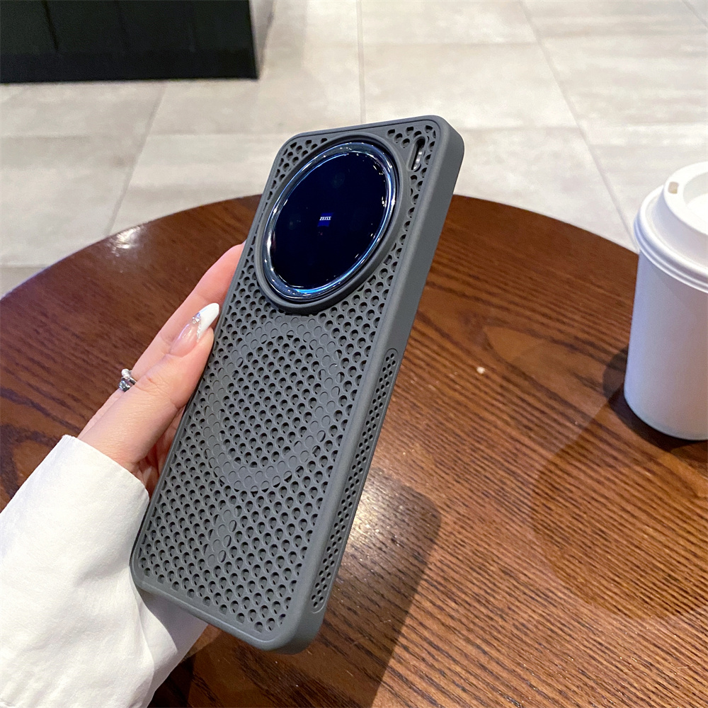 Funda de lujo con textura agra - Heat Dissipation Mesh Breathable Case reseña y precio