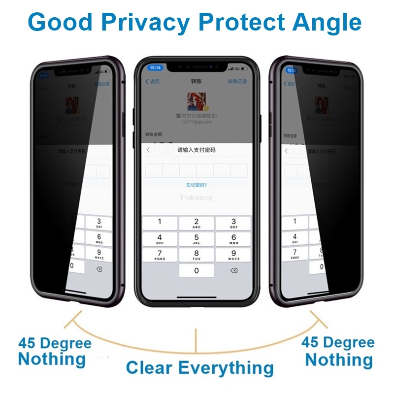 Funda Magnética de Metal con C - Anti Spy Privacy Glass Case reseña y precio